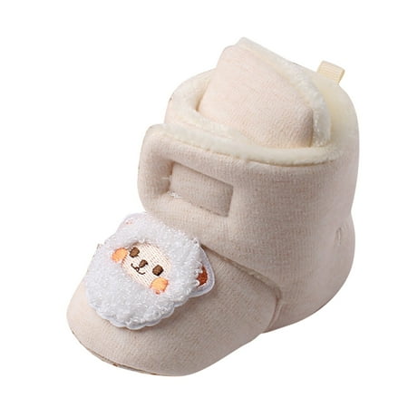 

fvwitlyh Girls Shoes Size 6 Cute Children Toddler Autumn And Winter Boys And Girls Flat Bottoms Non Slip Soft Plush Shoes Boys
