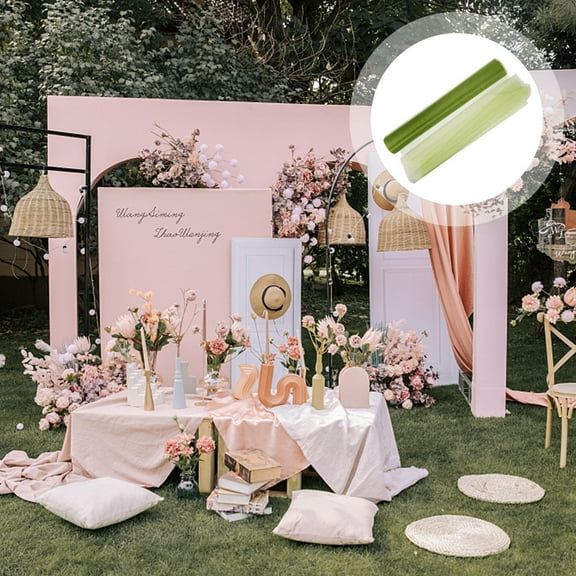 UPOUART Green Gauze Ribbon Mesh Fabric for Wedding Party Decoration, Craft Supplies, Wrapping, and Projects