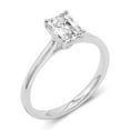 thumbnail image 3 of 14K White Gold Radiant Shape Lab Grown Diamond Cathedral Solitaire Engagement Ring - 1.50 Carat | E-F Color, VS1-VS2 Clarity (Ring Size: 6.5), 3 of 3