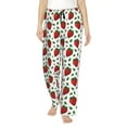 thumbnail image 2 of Goofa Strawberry Printed Soft Pajama Pants for Women, Wide Leg Comfy Casual Lounge Yoga Pants-X-Large, 2 of 9