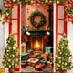 thumbnail image 4 of Linnome Santa Claus Pattern Christmas Door Cover 35x71 Inches, Festive Holiday Door Decoration for Home and Parties, 4 of 6