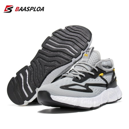

Baasploa Men‘s Running Trainers Fashion Breathable Sneakers Lightweight Shoes Comfortable Male Tennis Walking Shoes