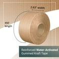 thumbnail image 4 of IDL Packaging 2.75" x 450' Reinforced Water-Activated (Gummed) Tape, Kraft (Pack of 10), 4 of 6
