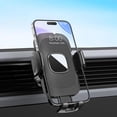 thumbnail image 1 of Soporte ajustable para teléfono móvil con ventilación de aire y gancho metálico - Soporte universal para móvil para coche, compatible con smartphones, 1 of 7