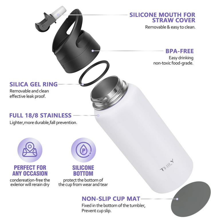 HASLE OUTFITTERS 32 oz Insulated Water Bottle Stainless Steel Double Walled  Vacuum Sports Water Bott…See more HASLE OUTFITTERS 32 oz Insulated Water