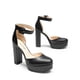 thumbnail image 2 of Zapatos de Tacón Plataforma con Tacón Grueso para Mujer DREAM PAIRS Negro, 2 of 7