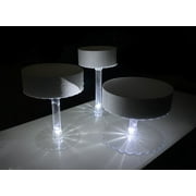 3 Tier Wedding Cake Stand with White LED Lights