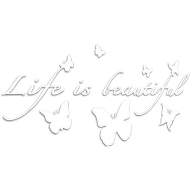 Car Sticker - Strong Adhesive Butterfly Theme Reflective Decor, Car Decal Stickers for Stylish Customization, Vinyl, Vehicle Accessory with Eye-Catching Design, for Window, Friends, Men, Women