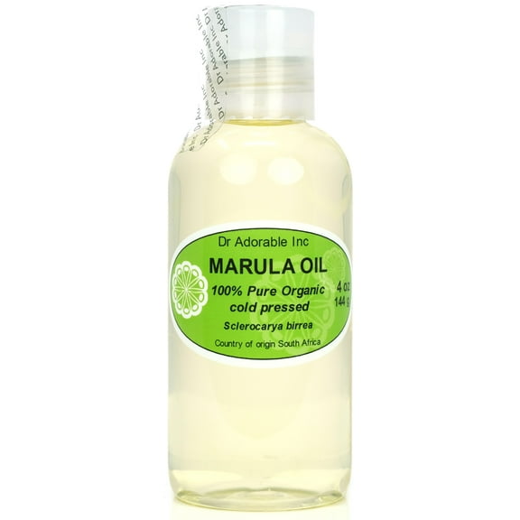 Dr Adorable - 4 oz - Marula Seed Oil - 100% Pure Organic Cold Pressed Natural Hair Skin Care Anti Aging