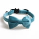 thumbnail image 1 of Nvzi Collar para gatos con hebilla ajustable de seguridad suave para perros pequeños o gatos, lazo azul, 1 of 4