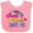 Pink and White, variant on Inktastic My Aunt and Uncle Love Me with Hearts Boys or Girls Baby Bib