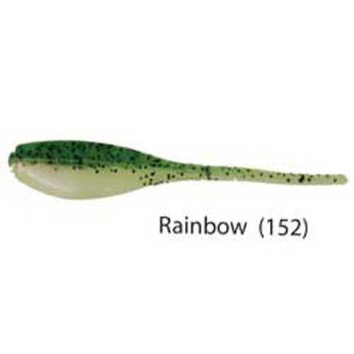 Bobby Garland 2" Baby Shad Crappie Fishing Bait, Rainbow, 18 Count