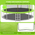 thumbnail image 5 of 14FT Kids Adults Trampoline - Round Trampoline with Enclosure Net & Basketball Hoop, Trampolines for Kids Max 1320LBS 6-8 Kids Jumping, All-Weather Trampolines for Outdoor Lawn Garden Yard, 5 of 11