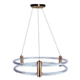 thumbnail image 1 of Lámpara de Techo Colgante LED 3 Niveles Brillo Cosmos Halo, candil decorativo de cristal para hoteles, restaurantes y eventos, iluminación hogar elegante, 1 of 6