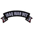 thumbnail image 2 of Patch, Small Embroidered Rocker (Iron-On or Sew-On), Iraq War Vet Service Ribbon Campaign Flags, 4" x 1.5" Arch, 2 of 4
