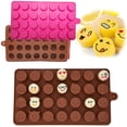 thumbnail image 4 of Cute Smiley Face Chocolate Candy Moldes de silicona, reutilizable Expression Ice Cube Trays Molde de silicona para hornear-4 paquetes Vhermosa HMYH539, 4 of 7