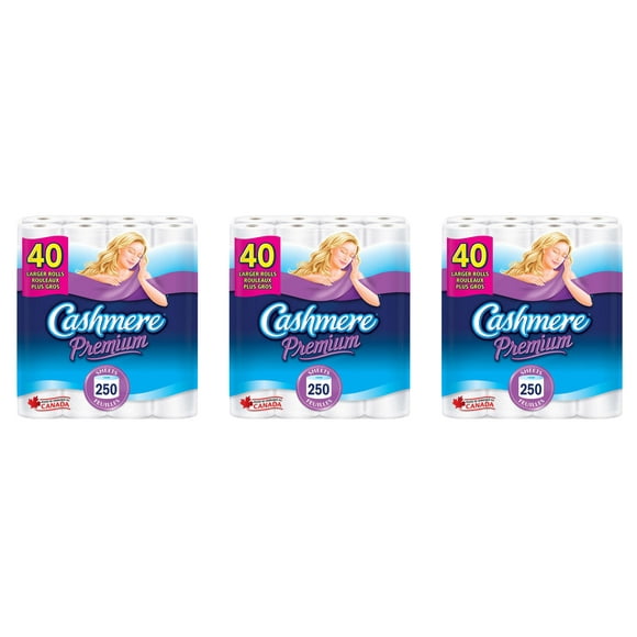 Cashmere Papier Toilette Premium Doux et Épais, Hypoallergénique et Sûr pour les Fosses Septiques, Lot de 120