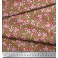 thumbnail image 3 of Soimoi Cotton Duck Fabric Leaves & Rose Floral Print Fabric by The Yard 42 Inch Wide, 3 of 3