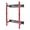 J. Compact Squat Rack, 2x2, Red/Black, variant on Four-Post Power Cage, All-Black, 2x2 Steel Frame for Home Strength & Squat Training