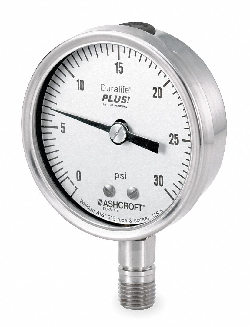 Ashcroft 2" Panel Mount Pressure Gauge  20W1001TH 0-60 PSI  Several Avail New 