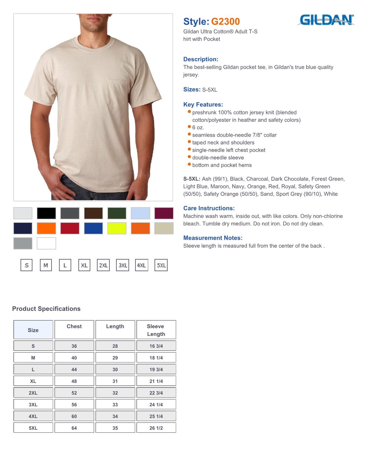 Gildan G2300 Adult Comfort Jersey T-Shirt -Navy-Large - Walmart.com, image size:1275x1600