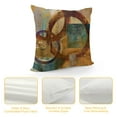 thumbnail image 4 of Qinduosi Brown Decorative Throw Pillow Covers Set of  Teal Pillow Cover Modern Geometry Abstract Art Decorative Pillows for Living Room Bedroom Sofa Couch Outdoor Pillow Covers, 4 of 5