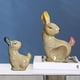 thumbnail image 4 of 2 uds estatuilla de cerámica s s de Pascua adornos de decoración del hogar para el dormitorio del hogar decoración de jardín Zulema Escultura de figuritas de conejo, 4 of 8