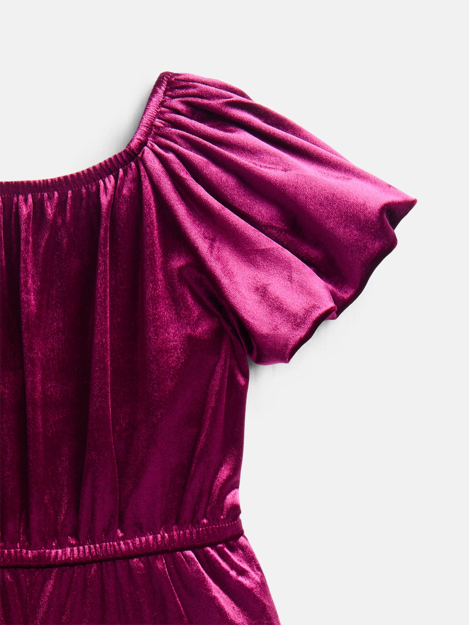 Wonder Nation Girls Velour Jumpsuit, Sizes 4-18