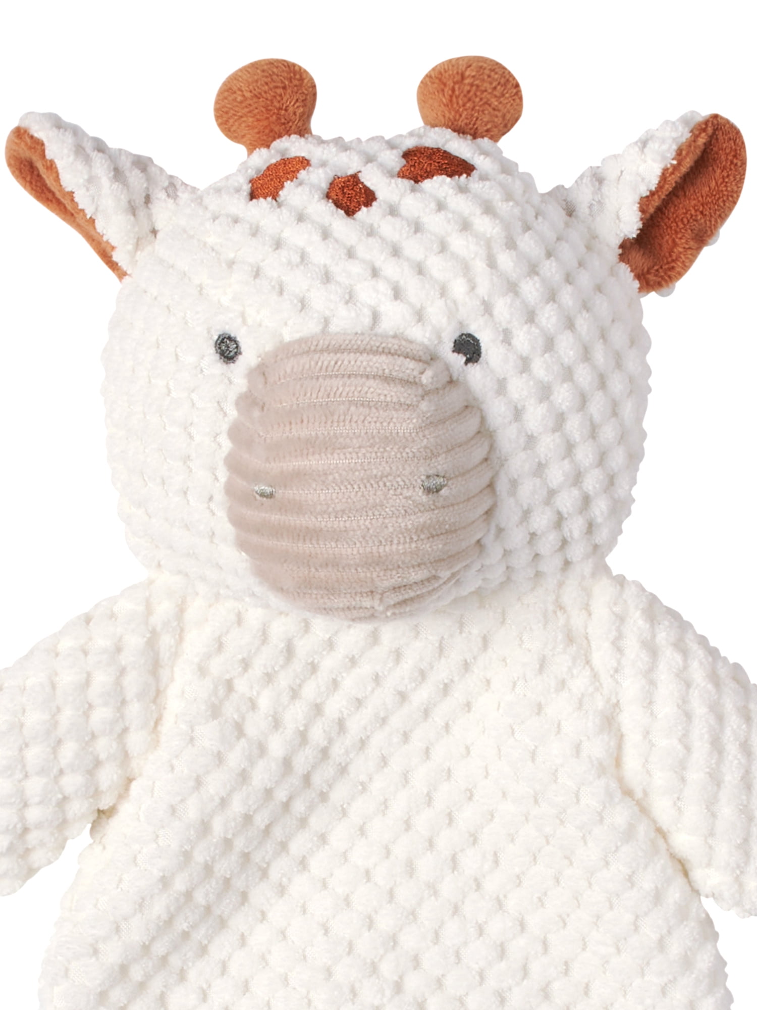 Modern Moments by Gerber Infant Unisex Plush Velboa Lovie & Rattle Toys, 2-Piece, Gray Giraffe
