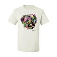 thumbnail image 2 of Colorful Rainbow Cute Pug Animal Lover Men's Graphic T-Shirt, White, Small, 2 of 3