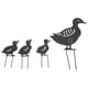 thumbnail image 5 of TKSE Decoración de jardín, 4 estacas Decorativas de Pato de Metal para jardín, diseño Hueco de Animal Lindo, decoración de Pato de Arte de Hierro Negro para Patio, césped y jardín, 5 of 14