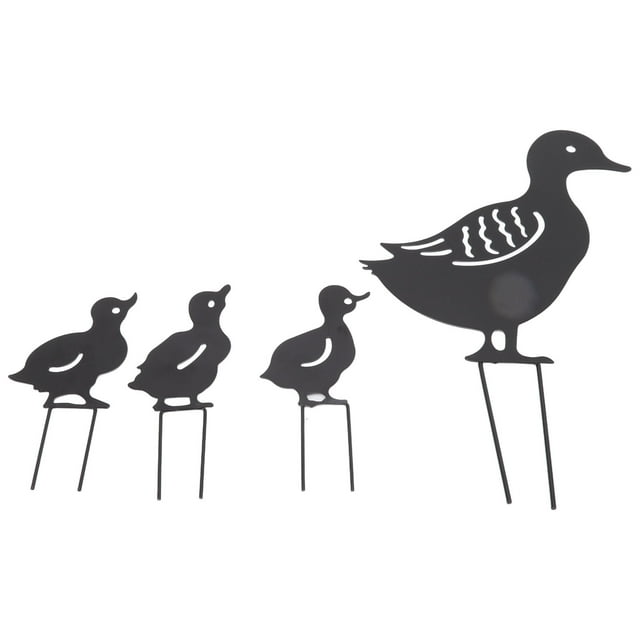 Garden Decorative Stake, Cute Animal Metal Duck Decorative Garden Stakes Iron Materials Simple Installation For Courtyard For Garden For Lawn