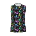 thumbnail image 6 of Lsque Snails 1 Print Men's Cotton Blend Sleeveless Muscle Shirts (S-3XL)- Moisture Wicking, Odor Protection, UPF 30+,Large, 6 of 8