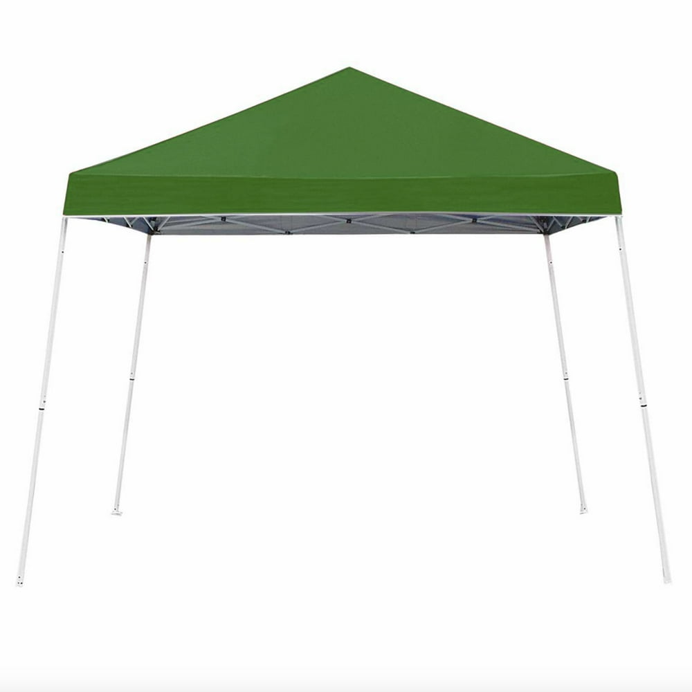 ZShade 10 x 10 Foot Angled Leg Instant Shade Canopy Tent Shelter Green
