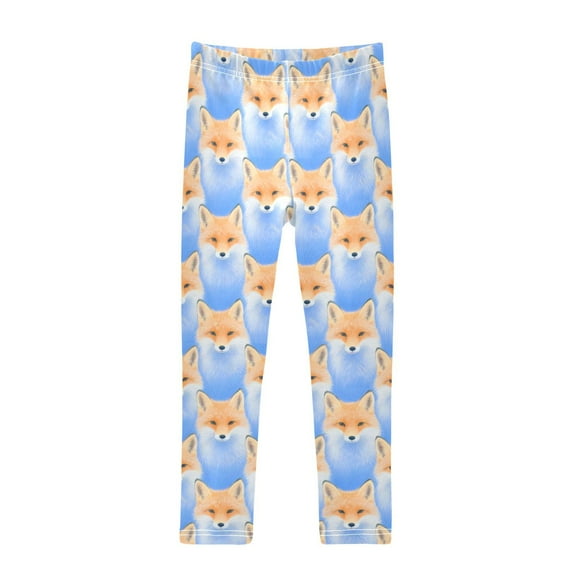 joogoo Girls' Leggings Cute Fox Yoga Pants 6T