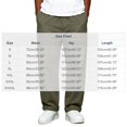 thumbnail image 3 of Babcutegg Big and Tall Mens Cotton Linen Pants Straight Leg Elastic Waist with Pockets Versatile Casual Trousers Size 2XL, 3 of 7