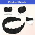 thumbnail image 4 of Vocoste 2 Pcs Wide Headband Classic Casual Style Headband for Women Girls Black Brown, 4 of 7