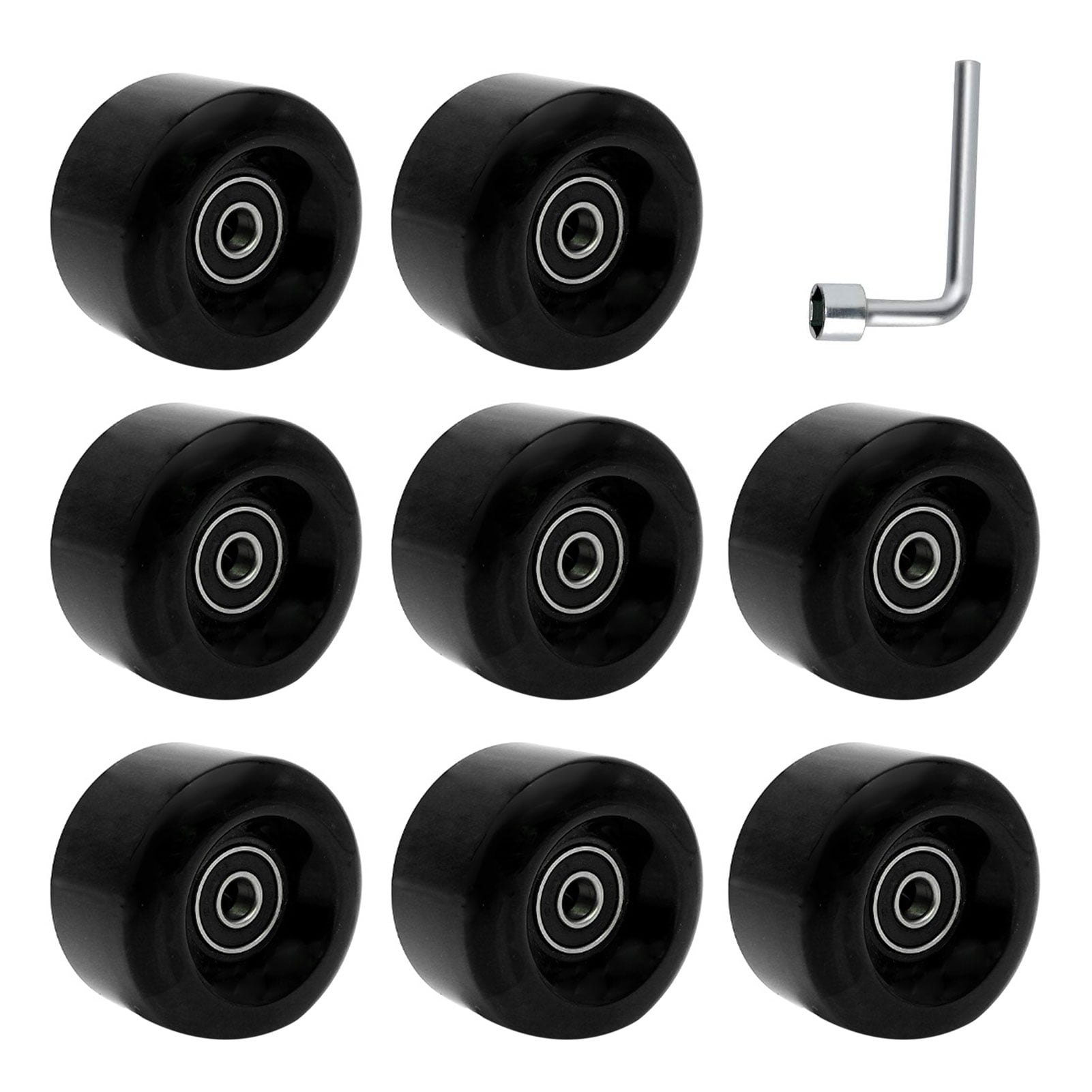 8 Piece Roller Skate Wheels Skate Wheels with Bearings Installed for Indoor Or Outdoor Double Row Skating and Skateboard 36 X 11 Mm 82a 