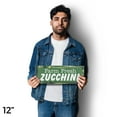 thumbnail image 4 of Farm Fresh Zucchini Vinyl Decal 5 Pack of 12 Inch x 5 Inch Weatherproof Heavy-Duty Adhesive Backing | Fresh Vegetables, Local Farms, Grocery Promotions | Made in USA, 4 of 6