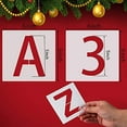 36 Pcs Reusable Large Alphabet Letter Stencils and Number Stencils for