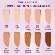 COVERGIRL Simply Ageless Triple Action Concealer, 380 Soft Sable, 0.24 fl oz