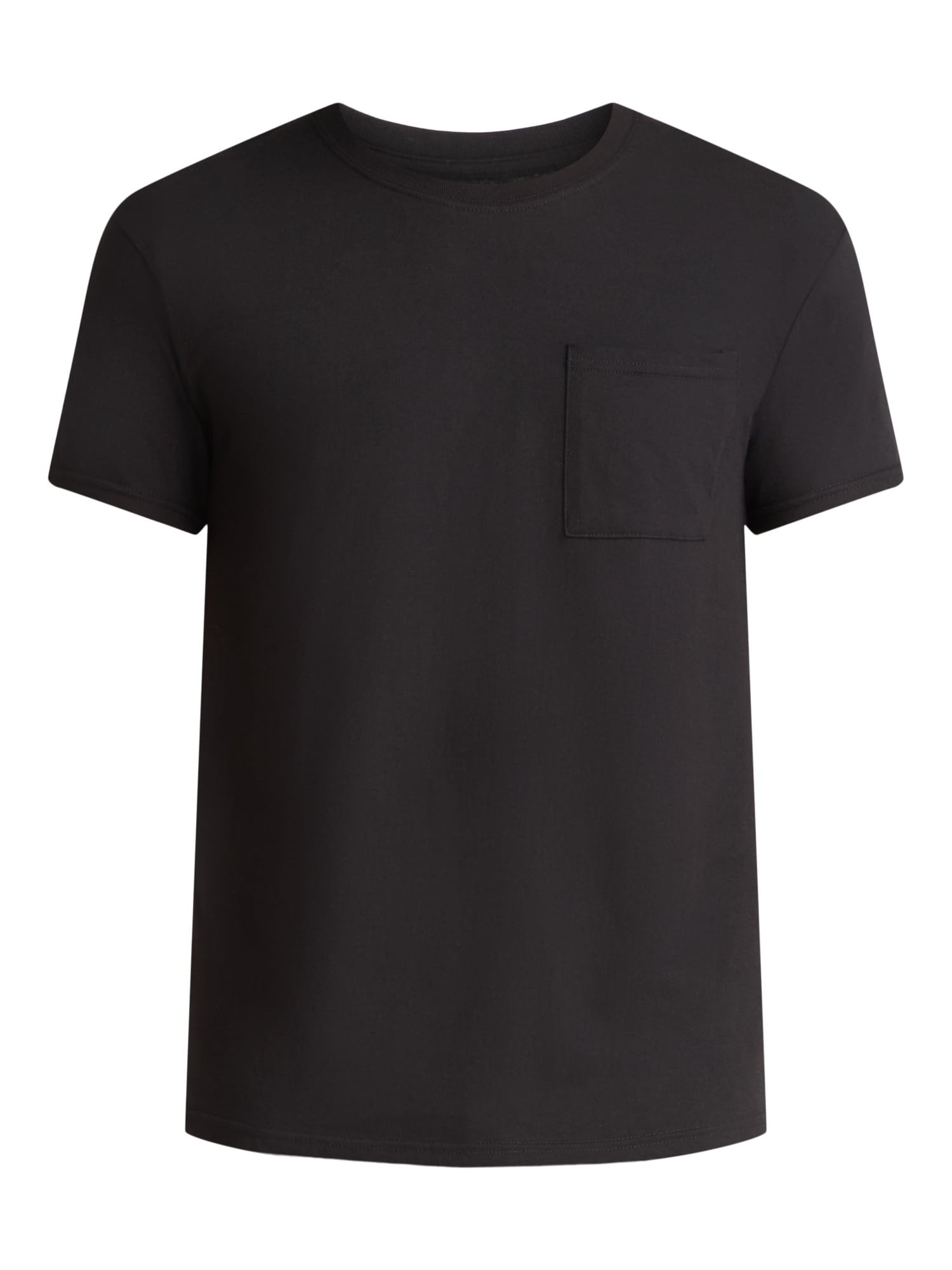 Athletic Works Men's and Big Men's Cotton Pocket Tee, 4-Pack, Sizes XS-5XL