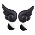 thumbnail image 4 of 2 piezas de accesorios de alas de ángel para casco de motocicleta, aptos para casco de bicicleta y scooter. Negro, 4 of 7