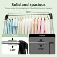 thumbnail image 4 of KK KINGRACK Clothes Drying Rack, Foldable Clothing Rack, for Indoor Outdoor, Stainless Steel, 4 of 9