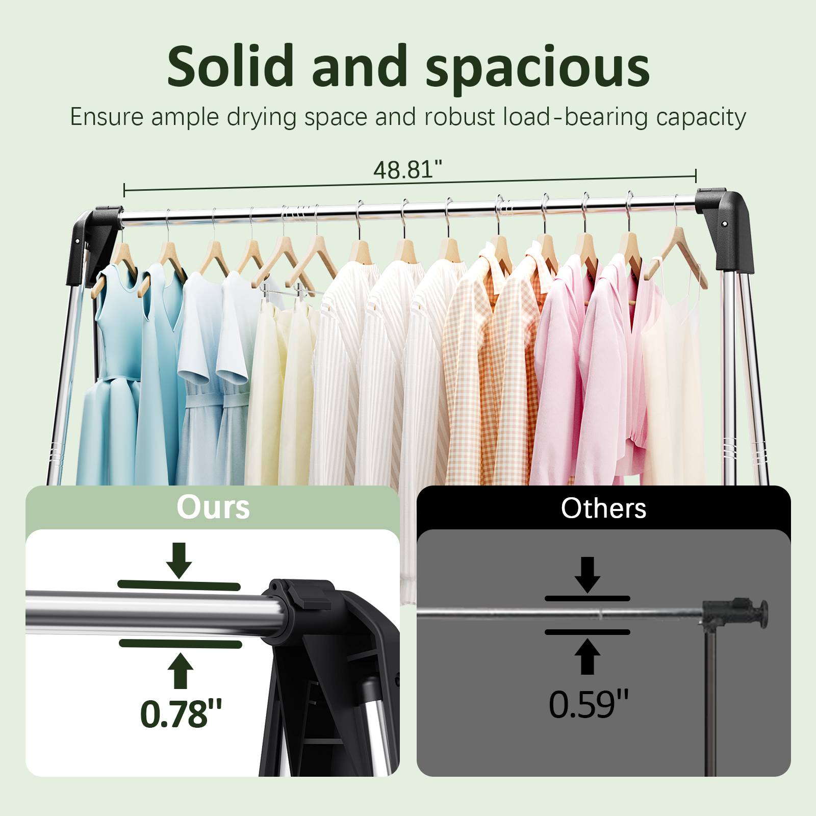 KK Kingrack Stainless Steel Foldable Clothes Drying Rack photo 7