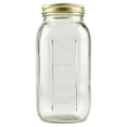thumbnail image 2 of EDHITNR Wide Mouth Half Gallon Canning Jars With Lids Rings for Home Canning Pantry Storage, Extra Large Jars for Vegetables Sauces Syrups Dishwasher Safe Clear Glass, 2 of 7