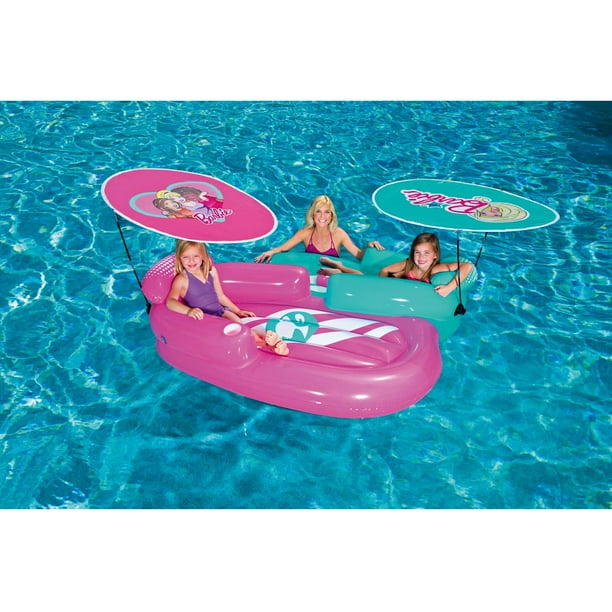 Barbie Sporty Inflatable Pool Lounge - Walmart.com - Walmart.com