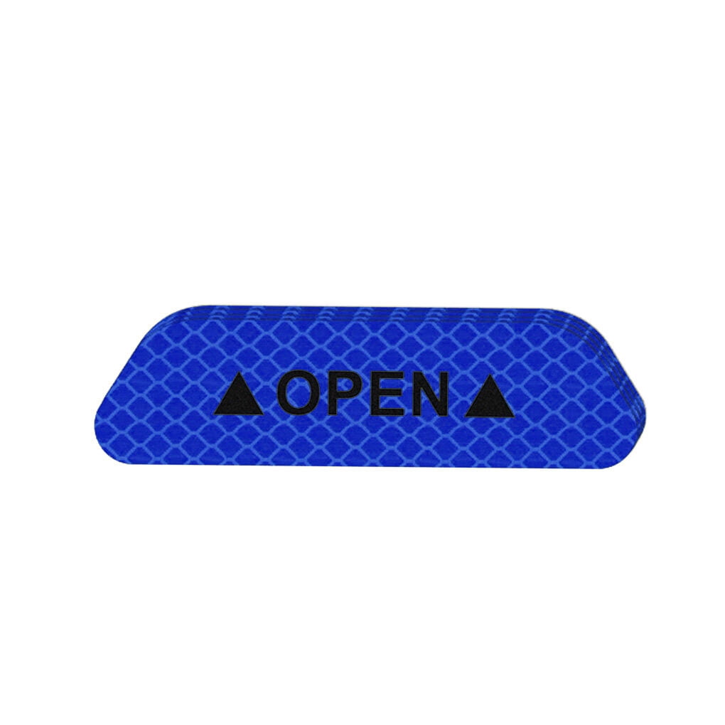 Unatoiry 4PCS/Set Car Door Stickers Warning Mark Tape Auto Exterior Reflective Tape Auto Exterior Accessories Open Sign Safety Reflective Strip blue 1Set