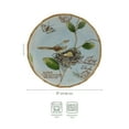 thumbnail image 2 of Fitz and Floyd Toulouse Bird Blue 9" Round Stoneware Party Plate (4 Count), 2 of 3