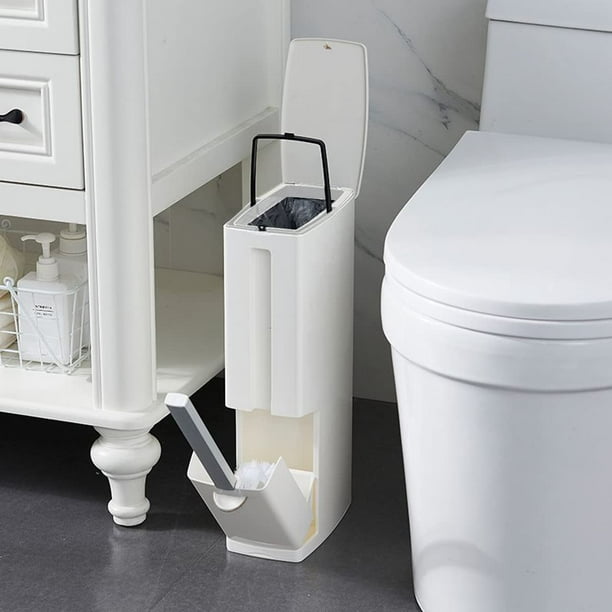 Bote de basura COMODID 4.4 Wide RVs Slim con tapa de 5 L, blanco